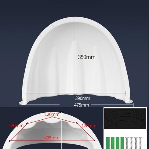 Camera Cover Shelter Sun Rain Shade Cover Protection Camera Housing Weatherproof PP Material Suitable for Gardens, White in Kuwait