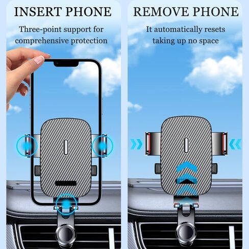 Phone Holders for Your Car for Audi A3 8Y Berlina 2020-2023-pr, Car Phone Holder Mount for Air Vent Hands-Free Car Mount with Stable Clip & One-Hand Operation in Saudi Arabia