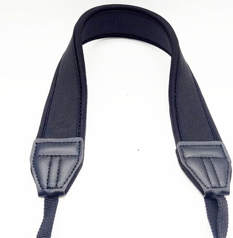 Black Neoprene Camera Shoulder Strap Sturdy Shoulder Strap Design Comfortable Neck Hanging Camera Lanyard Compatible with Dslr for Outdoor Photography in Kuwait