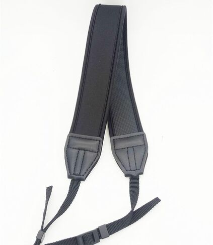 Black Neoprene Camera Shoulder Strap Sturdy Shoulder Strap Design Comfortable Neck Hanging Camera Lanyard Compatible with Dslr for Outdoor Photography in Kuwait