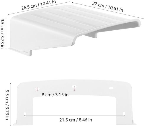 Outdoor Security Camera Covers Weatherproof Protection and UV Resistance Plastic White 3pcs for Dome Cameras and CCTV for Business Monitoring and Home Security in Kuwait