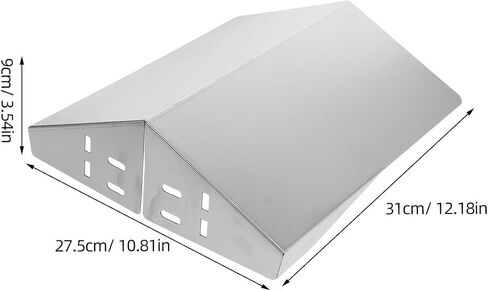 Stainless Steel Camera Rain Cover for Outdoor Cameras, Wall Mounted Protective Roof Resists Rain, Easy Installation, Silver, for Entrances and Parks in Kuwait