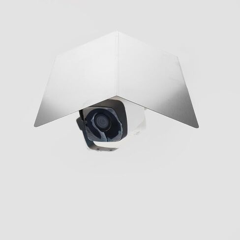 Stainless Steel Camera Rain Cover for Outdoor Cameras, Wall Mounted Protective Roof Resists Rain, Easy Installation, Silver, for Entrances and Parks in Kuwait
