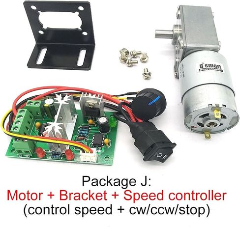 A58SW-555 Geared DC Electronic Starter Worm Gearbox 12-470RPM High Torque D Shaft Reversed Self-Lock Package A 12v 16rpm Motor Drivers in Kuwait