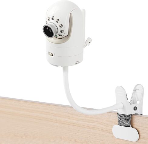 iTODOS Flexible Baby Monitor Clip Camera Mount Compatible with Infant Optics DXR-8 and DXR-8 Pro Baby Monitor, Flexible Long Gooseneck Arm,for Crib Wherever You Like Without Tools in Kuwait