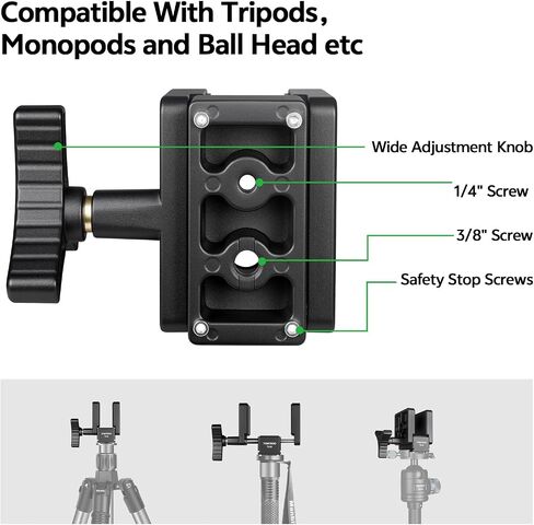 TONYBOO Carbon Fiber Shooting Tripod with Gun Clamp & V Yoke,Heavy Duty Hunting Tripod for Rifle,Portable Shooting Stick with Gun Rest for Outdoor Hunting, Target Shooting in Saudi Arabia