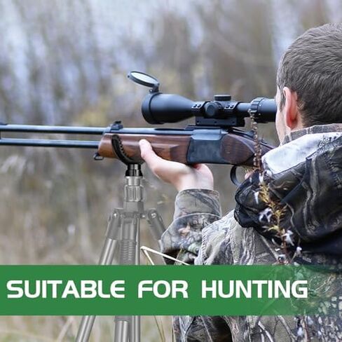TONYBOO Carbon Fiber Shooting Tripod with Gun Clamp & V Yoke,Heavy Duty Hunting Tripod for Rifle,Portable Shooting Stick with Gun Rest for Outdoor Hunting, Target Shooting in Saudi Arabia