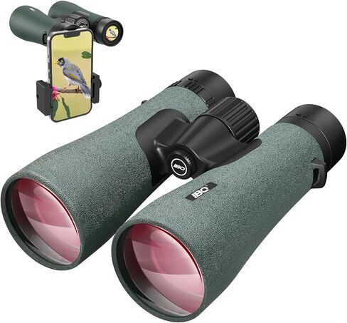 12x50 UHD Binoculars for Adults High Powered with Upgraded Phone Adapter - Large View, Lightweight, IPX7 Waterproof, BAK4 Prism - Binoculars for Hunting Bird Watching Cruise in Saudi Arabia