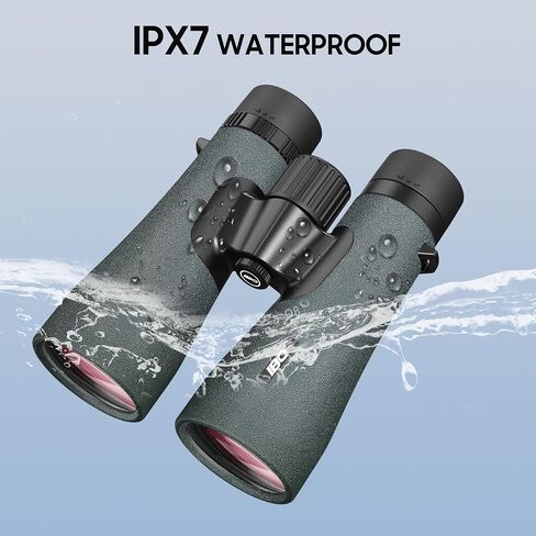 12x50 UHD Binoculars for Adults High Powered with Upgraded Phone Adapter - Large View, Lightweight, IPX7 Waterproof, BAK4 Prism - Binoculars for Hunting Bird Watching Cruise in Saudi Arabia