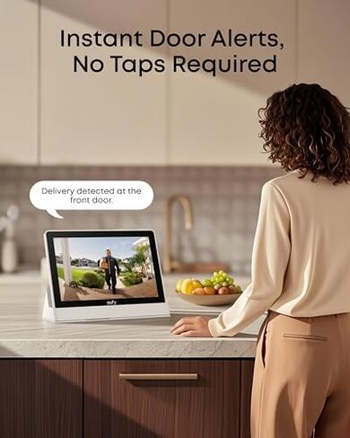 eufy Security eufyCam S3 Pro Add-on Cam with Smart Display E10, MaxColor Night Vision, 4K Security Camera with Solar Panel, Face Recognition AI, Expandable Local Storage, No Monthly Fee in Kuwait