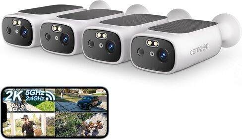 5G WiFi Security Cameras Wireless Outdoor, Camera for Home Security | AI Motion Detection, Color Night Vision, SD Card/Cloud Storage, Waterproof, Work with Alexa/Google Home in Saudi Arabia