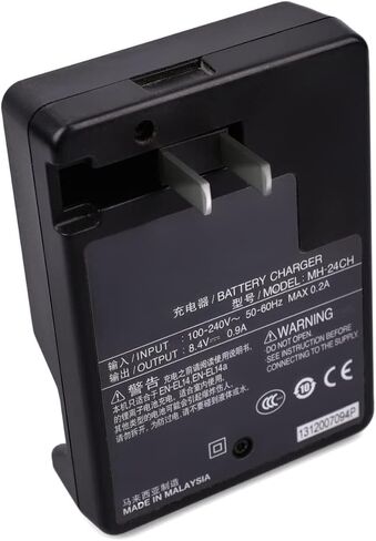 MH-24 Battery Charger Compatible with Nikon EN-EL14 EN-EL14a Battery D3100 D3200 D3300 D3400 D3500 D5100 D5200 D5300 D5500 D5600 DF Coolpix P7000 P7100 P7700 P7800 Digital Cameras Charger in Saudi Arabia
