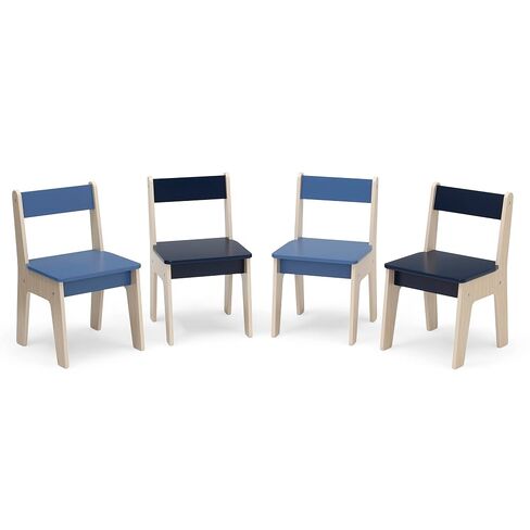 GAP GapKids Table and 4 Chair Set - Greenguard Gold Certified, Navy/Natural in Kuwait