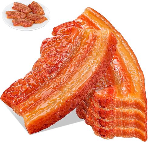 DOITOOL 10 Pcs Fake Meat Food Props, Realistic Pork Belly Model, Artificial Meat Decor for Photography, Restaurant Display, Kitchen Decoration and Food Styling in Kuwait