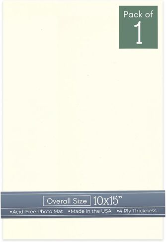 Mojave Sand Beige 10x15 Uncut Art Mat Board - No Opening - 1 Mat in Kuwait