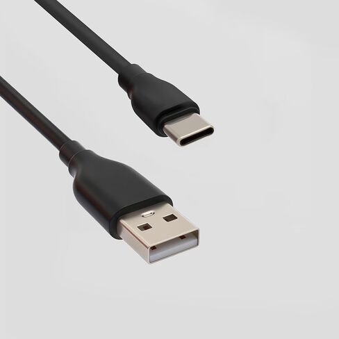 USB 3.0 to USB-C Cable, 5Gbps High-Speed Data Transfer & Fast Charging Cord, Type-C Cable for Cameras, External SSD, Phones, Laptops, and USB-C Devices (Black), 32" in Kuwait