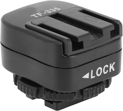 GOWENIC Hot Shoe Adapter, PC Port, ABS and Metal Material | Hot Shoe Adapter, ABS Metal Contact Interface, with PC Port TTL Mount, for A7 A7S A7R A6000 A6300 RX10 NEX 6 Flash in Kuwait