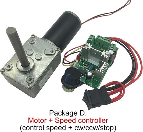 DC 24V Worm Geared Motors High Torque Volt DC Electronic Starter Reduction Electronic Starter Self-Lock 5840-31ZY Packaged 12V 260rpm Motor Drivers in Kuwait