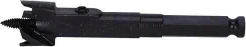 Century Drill & Tool 38336 2-1/4" Self Feed Wood Drill Bit | 7/16" shank, cuts steel & wood, high carbon steel in Kuwait