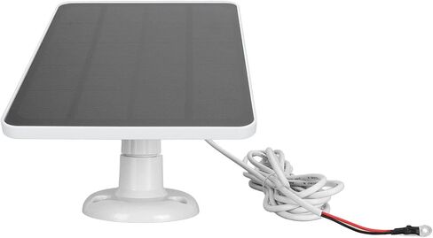 Solar Panel Camera Charger,10W Video Doorbell Solar Panel Charger with Adjustable Stand for Doorbell 2K Camera for Video Doorbell 2 (White) in Saudi Arabia