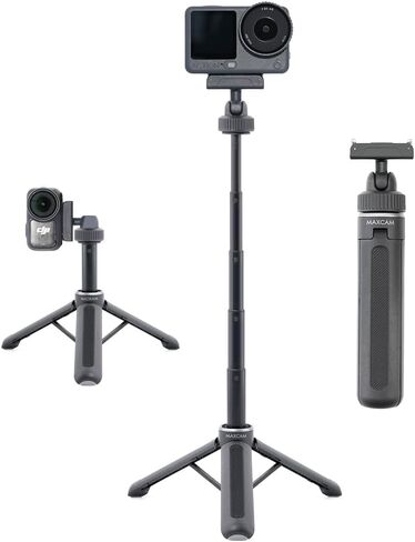MAXCAM for DJI Sport Camera Osmo Action 6 Nano Mini 40cm Selfie Extension Stick Bi-Directional Quick ReleaseAdapter Portable Tripod Desktop Bracket Accessories in Kuwait
