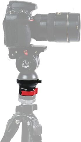 IFOOTAGE Video Camera Head Komodo K5S,Aluminum Fluid Heads,Max Load 11lb | Pan and Tilt,with Quick Release Plate with 1/4" Screw,for Monopod,Camera Slider,Tripod in Kuwait