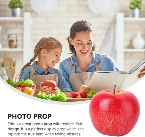 DOITOOL Artificial Red Fake Fruit Decorative Fruit Prop for Home Kitchen Wedding Display in Kuwait