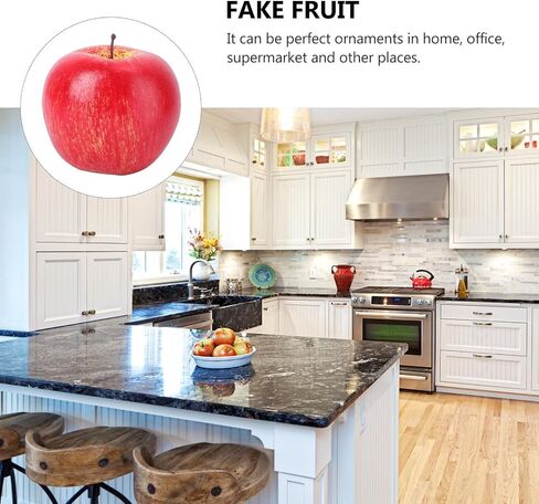 DOITOOL Artificial Red Fake Fruit Decorative Fruit Prop for Home Kitchen Wedding Display in Kuwait