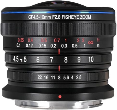 Laowa 4.5-10mm f/2.8 CF Zoom Fisheye Lens | Constant f 2.8 Aperture, 4.5mm focal length produces a dramatic 180-degree circular in Kuwait