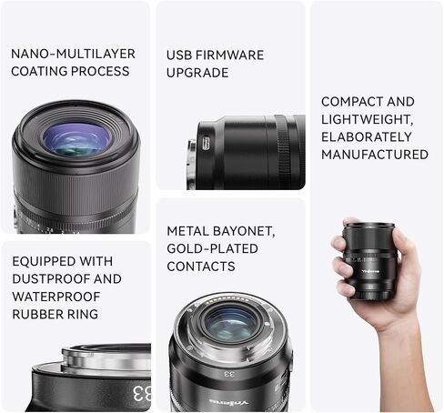 YONGNUO 33MM F1.4 DA DSM WL Pro Prime Standard Lens for Sony E Mount, Auto Focus APS-C Format for Sony Mirrorless Cameras in Saudi Arabia