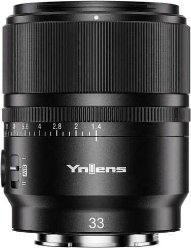 YONGNUO 33MM F1.4 DA DSM WL Pro Prime Standard Lens for Sony E Mount, Auto Focus APS-C Format for Sony Mirrorless Cameras in Saudi Arabia