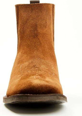 Shyanne Women's Women's Beverly Pull-On Western Booties Broad Square Toe Brown 9 1/2 M in Kuwait