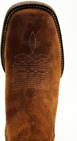 Shyanne Women's Women's Beverly Pull-On Western Booties Broad Square Toe Brown 9 1/2 M in Kuwait