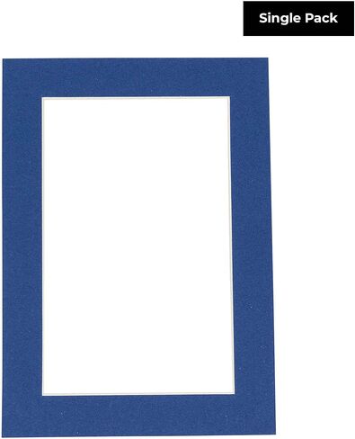 8.5x11 Mat Bevel Cut for 5.5x8.5 Photos - Acid Free Bottle Blue Precut Matboard - For Pictures, Photos, Framing - 4-ply Thickness in Kuwait