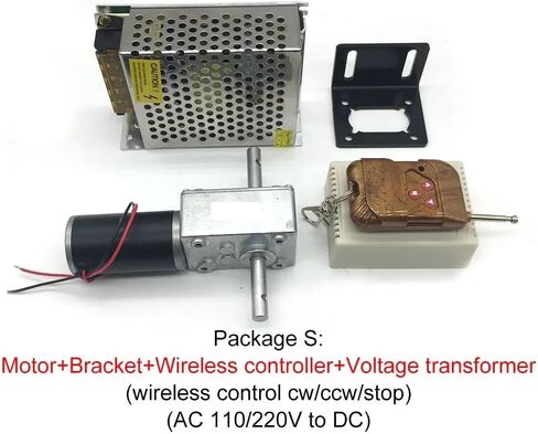 5840-31zy DC 12Volt Gear Electronic Starter Double Shaft Long 33MM Reverse Gearbox All Metal 12-470RPM Package E 24V 40rpm Motor Drivers in Kuwait