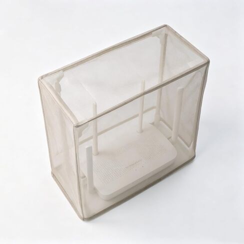 Large WiFi Router Cover with Stand, Faraday Cage EMF Shielding Guard, Blocks 90% of Router Emissions, DIY Assembly, Fits Router Up to 12.2"×12.2"×5.9" in Kuwait
