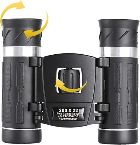 200x22 High Power Compact Binoculars for Adults, Waterproof Magnification Optics in Kuwait