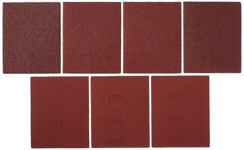 BLACK+DECKER Sandpaper Assortment, 1/4-Inch Sheet, 6-Pack (74-606) in Kuwait