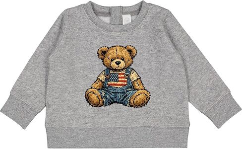 inktastic Patriotic Teddy Bear Baby Sweatshirt in Kuwait