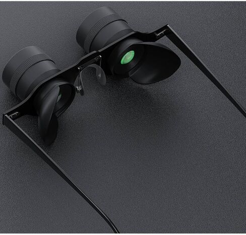 Fishing Telescope Glasses Binoculars Eyewear Viewer with 10x Magnification Adjustable Focus Glare Reducing Lenses Hands Design Suitable for Fishing Trips Boating Shore Observation Travel in Kuwait