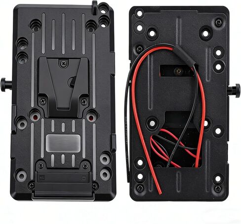 Fabater V Mount D Tap Battery Plate Adapter, 50W Power Adapter Plate with D Tap Output and Adjustable Screw Holes, V Mount Plates for Powering Camera Monitor Video Light in Kuwait