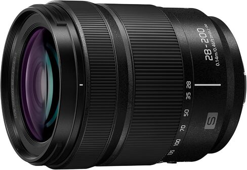 Panasonic Lumix S-R28200E 28-200mm F4.0-7.1 Macro OIS Lens, Full Frame Camera Lens, Wide & Long Zoom Lens, Dual IS 2, Dust/Splash/Freeze-Resistant, Ideal for 4K Video, Black in Kuwait