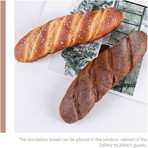 LIFKOME Artificial Bread Model Pu Fake Bread Simulated Photo Prop 9.05 X 2.75 X 1.37 in Lifelike Model for Bakery Display Kitchen Decor Pretend Play Food Party Decoration in Kuwait