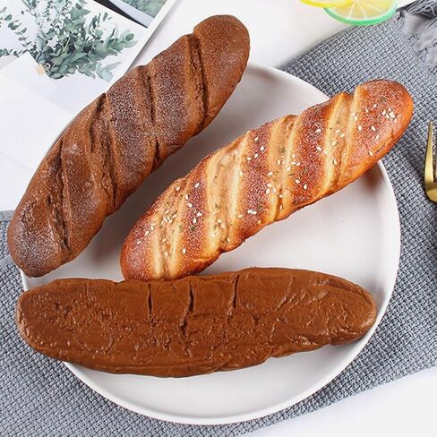 LIFKOME Artificial Bread Model Pu Fake Bread Simulated Photo Prop 9.05 X 2.75 X 1.37 in Lifelike Model for Bakery Display Kitchen Decor Pretend Play Food Party Decoration in Kuwait