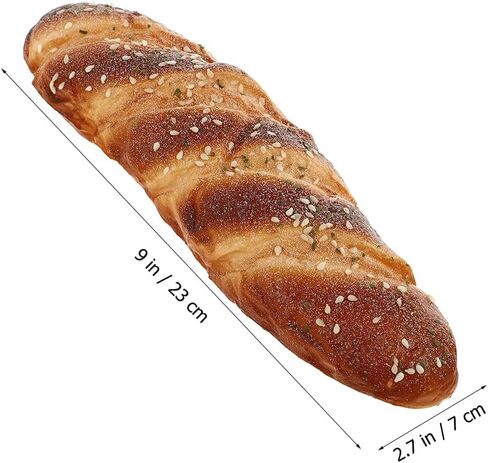 LIFKOME Artificial Bread Model Pu Fake Bread Simulated Photo Prop 9.05 X 2.75 X 1.37 in Lifelike Model for Bakery Display Kitchen Decor Pretend Play Food Party Decoration in Kuwait