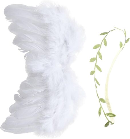 Artibetter Angel Wings with Headband Newborn Photo Props Set Photography Decor Light and Design Newborn Photo Shoot Accessories in Kuwait