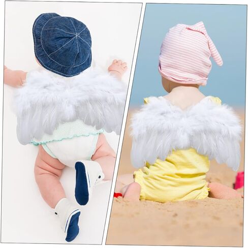 Artibetter Angel Wings with Headband Newborn Photo Props Set Photography Decor Light and Design Newborn Photo Shoot Accessories in Kuwait