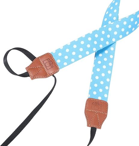 Adjustable Camera Shoulder Strap for Dslr & Sports Cameras, Protective Pu and Nylon Material with Multiple Secure Connection Points, Minimizes Vibration for Travel and Outdoor Use in Kuwait