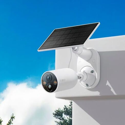 Wireless 2K Outdoor Security Cameras with Solar Panels (4-Pack) - Battery Powered - No Monthly Fees - TP-Link in Kuwait
