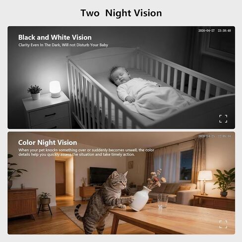 3MP WiFi Indoor Pet Security Camera | 360° Pan Tilt, 16GB Local Storage, Plug-In Wired Power | Color Night Vision, Motion Detection for Baby, Pets, Home in Kuwait